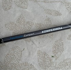 KOMPERDELL Trekkmaster Compact Trekking Pole Black Telescoping with Foam Grip