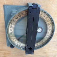 Vintage Leupold Forester Compass w/ Leather Case Portland Ore