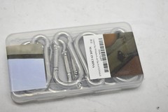 Supology 304 Stainless Steel Carabiner Clips 2.36in Set of 5, Lot of 5 Packs