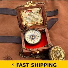 Trust in The Lord Compass with Box – Proverbs 3:5-6 Gift