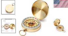 Compact Metal Survival Compass for Hiking and Camping Adventures – Gift Ready!