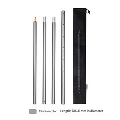 Compact 31MM Adjustable Aluminum Alloy Awning Pole Set for Travel Convenience