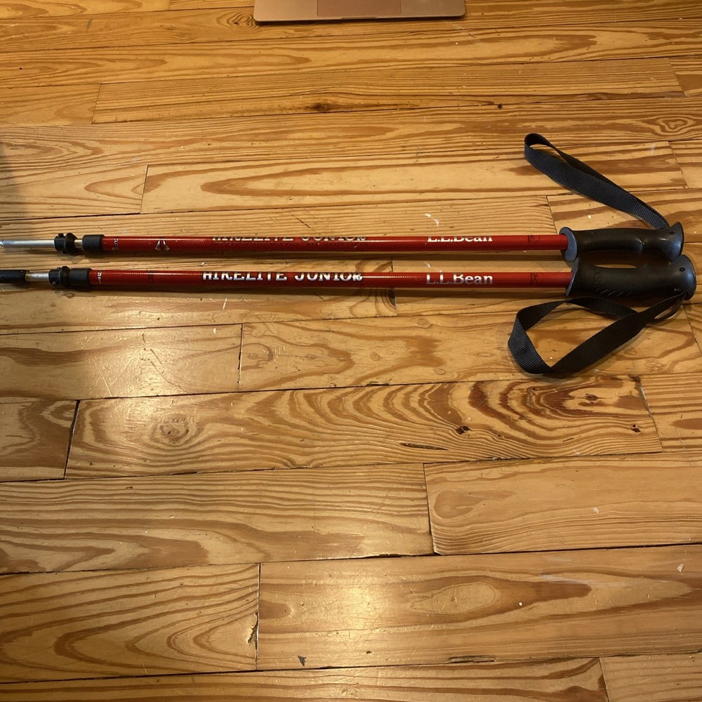 LL Bean Hikelite Junior Telescopic 120 Cm Max See Photos Missing Rubber End