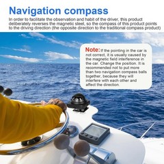 Adjustable Mounted Car Dashboard Navigation Marine Compass Ball for Boat Truck