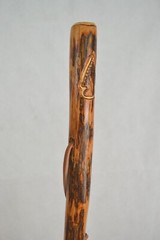 Walking Stick with Arrowhead Carving on Hardwood Staff, Chiefs Staff