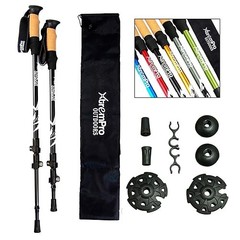 2 Pcs Trekking Poles,Aluminum Lightweight Collapsible Hiking Poles for Black