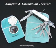 Tiffany & Co. Sterling Silver “1837 Makers Collection” Compass, with Orig. Pouch