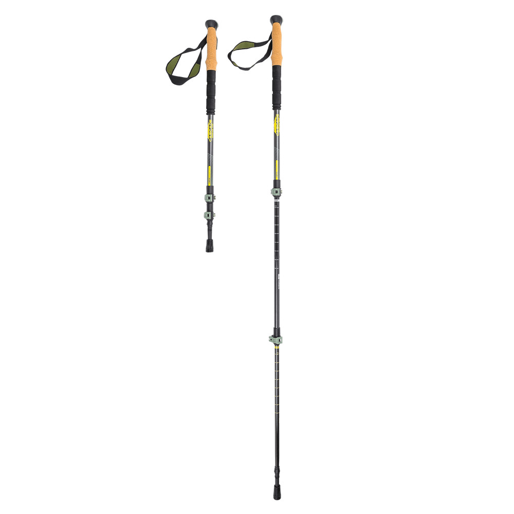Cascade Mountain Tech Carbon Fiber Quick Lock Trekking Poles, Adjustable 26-54