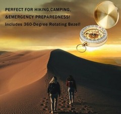 Qi Mei Camping Survival Compass Metal Pocket Compass Kids Compass for Hiking …