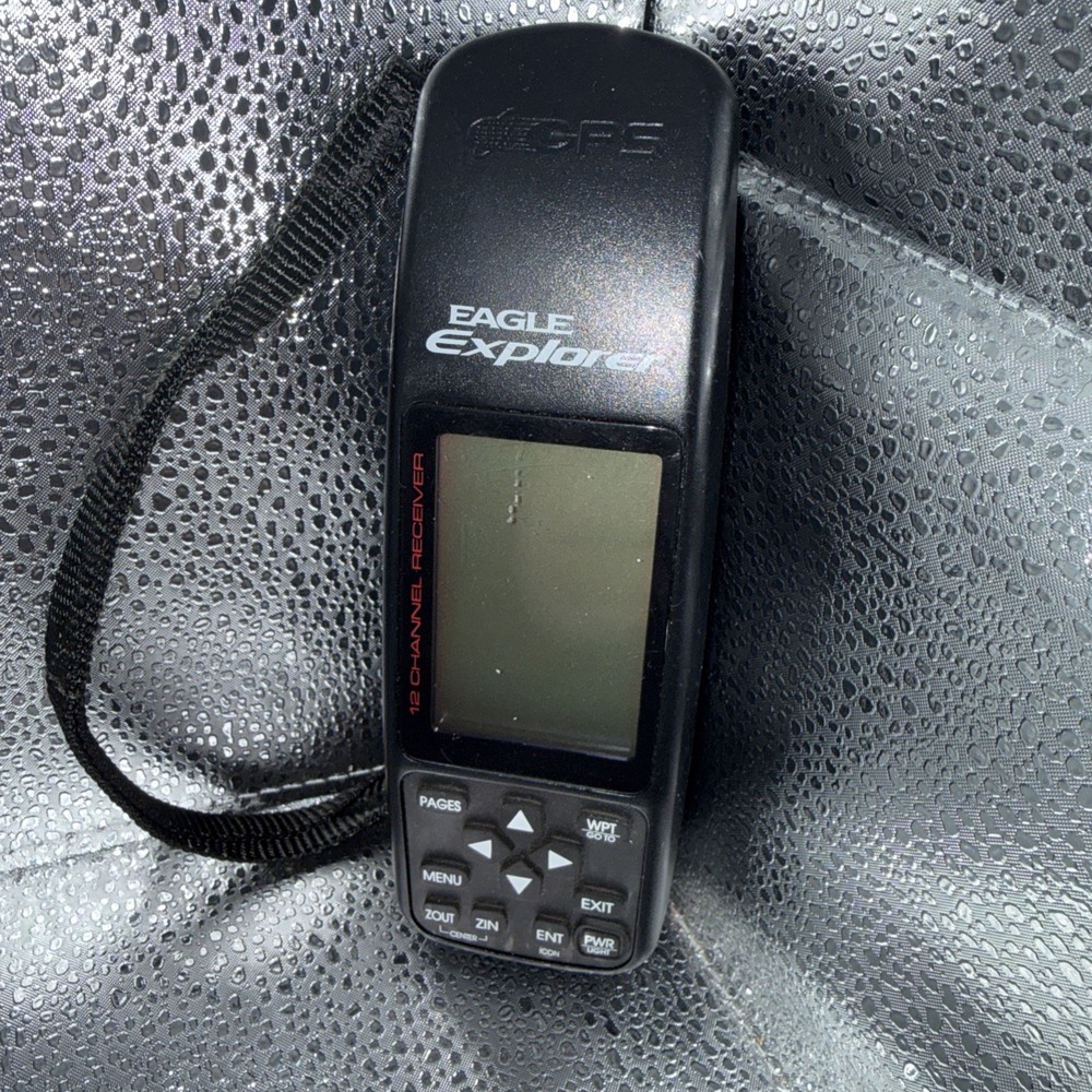EAGLE Explorer 12 Channel Handheld GPS Receiver Navigator Hiking Untested