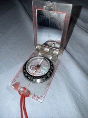 Original Military Field Compass w/Mirror Vintage Swiss Army DS40 Compass