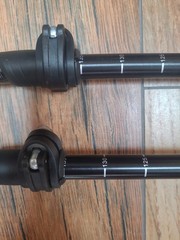 USED Cascade Mountain Tech Trekking Poles Black/Green
