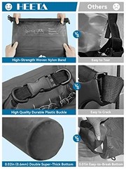 Dry Bag Waterproof for Women Men, 5L/10L/20L//40L Roll Top 30L Black