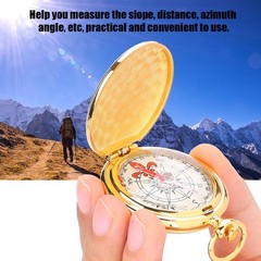 Portable Brass Folding Compass Compact Tool For Outdoor Activities Premium