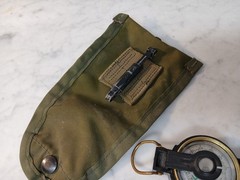 Lensatic Engineer Compass Vintage Navigation Tool with pouch