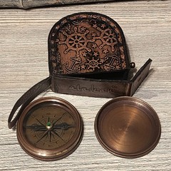 Aladean Brass Compass – 2 1/4″ – To My Grandson