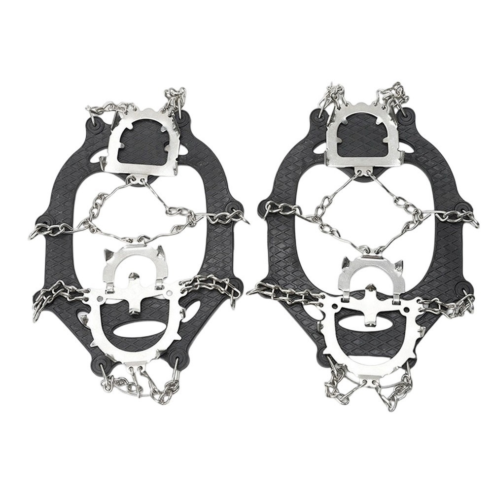 Non Slip Ice Cleats with 12 Tooth Design for Outdoor Snow and Ice Safety