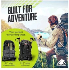 Trail Buddy Lightweight Collapsible Aluminum Trekking Hiking Walk Poles & Access