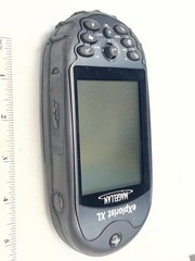 Magellan eXplorist XL GPS receiver in case works satellite hiking 2005 316209