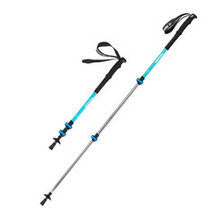 Outdoor Walking Stick Aluminum Alloy Alpenstock Telescopic Hiking Trekking Pole