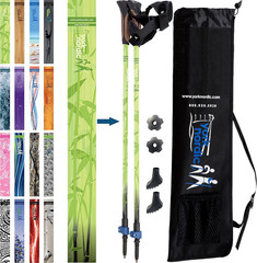 Official Nordic Walking Poles – True Classic Nordic Glove Grips, Lightweight, Ad