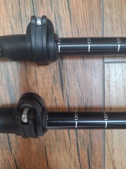 USED Cascade Mountain Tech Trekking Poles Black/Green