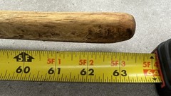 VTG Weathered Driftwood Skinny Tall Walking Stick 63.5″ Strong Staff OOAK Raw MN