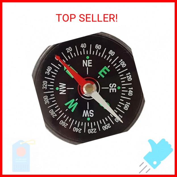 Black Mini Survival Compass Outdoor New 40mm Pocket Oil Filled Compass for Campi