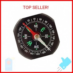 Black Mini Survival Compass Outdoor New 40mm Pocket Oil Filled Compass for Campi
