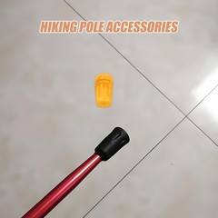 6Pcs Durable Rubber Crutch Pads Non Slip Cane Tips Gold Walking Stick Covers