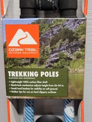 Ozark Trail Lightweight Carbon Fiber Adjustable Quick Lock Trekking Poles
