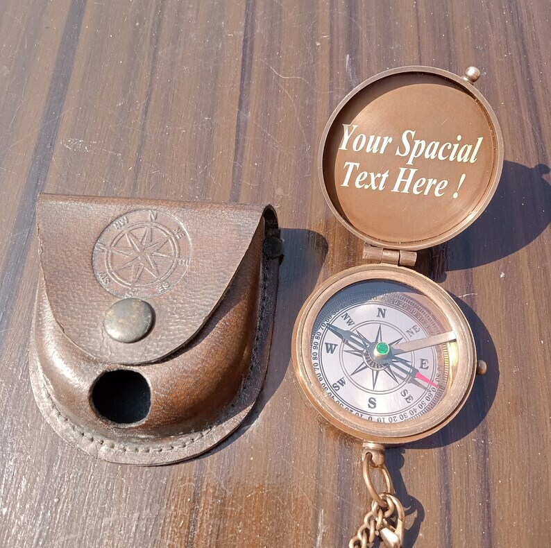 Personalized Working Compass, Engraved Compass, Anniversary Gift, Graduation Gif