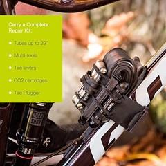 Bike Frame Carrier Utility Strap for Tools and Inner Tubes, Stwap by Black