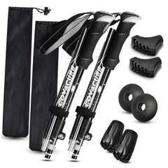 Hiking Poles Collapsible Trekking Poles – Aluminum Black Short(100-120cm)