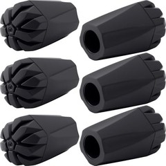 6PCS Walking Stick Tips, Shock Absorption Trekking Pole Tips Replacements,