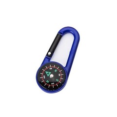 Mini Carabiner Compass Keychain for Camping Hiking Backpack Survival Tool