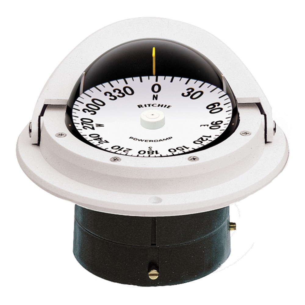 Ritchie Voyager Flush Mount Compass F-82W White 3 In Flat Dial
