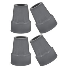 4Pcs Grey Rubber Crutch Feet Cap Durable Replacement Tips for Walking Sticks
