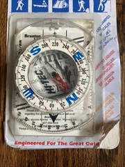 Brunton USA Hi-Tec Compass Measures In Inches Also MM/CM North East South & West