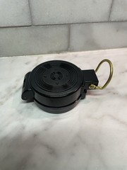 VTG Engneer Lensatic Compass Black Fold Open