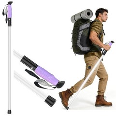 LED Illuminated Hard Hiking Poles, Lighting Tools and Warning Functions, USB …