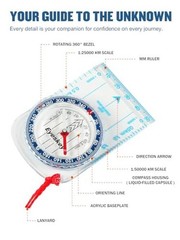 Advanced Orienteering Compass for Hiking & Navigation EK40-4