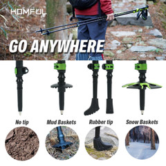 Premium Nordic Walking Poles: Telescopic Alpenstock – Lightweight , Comfort Grip