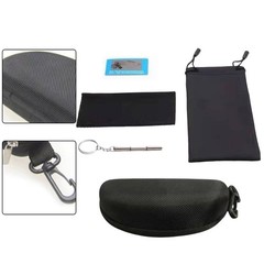 Easy To Carry Hard Shell Eyewear Cleaning Lens Cloth Dustproof Glasses Bag
