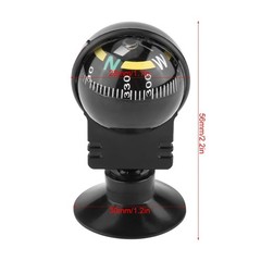 2pcs Car Compass Automotive Compass Ball Adjustable Dashboard Mounted for Hiking