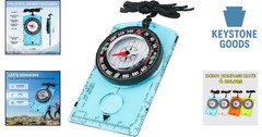 Kids & Adults Magnetic Hiking Compass for Wilderness Navigation & Camping