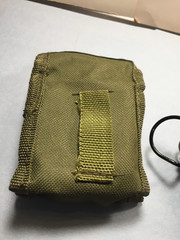 Military style plastic Compass with pouch (green)