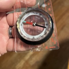 Liquid Filled Compass – Map Compass – Boxed W/Lanyard – Glass + Scale