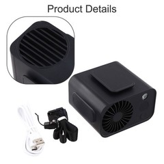 Portable Waist Fan with 4 Speed Options and Built in Flashlight USB Charge