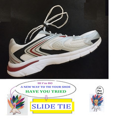 SLIDE TIE Boys shoe string tying device Slide Tie 2 pair for 9.95